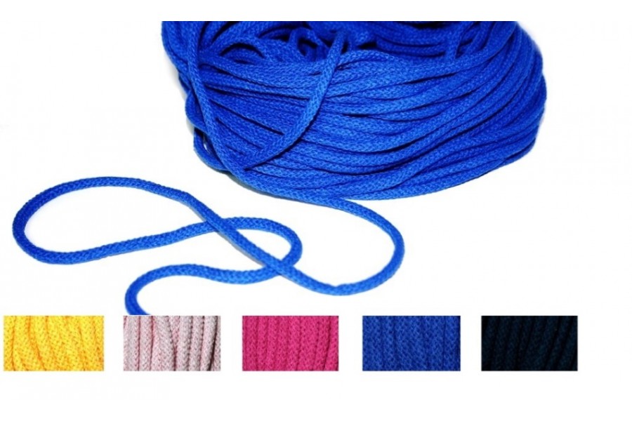 Schnur rund Baumwolle mit Innenkern - Farbwahl - meterweise oder als günstige 50m Packung bestellbar